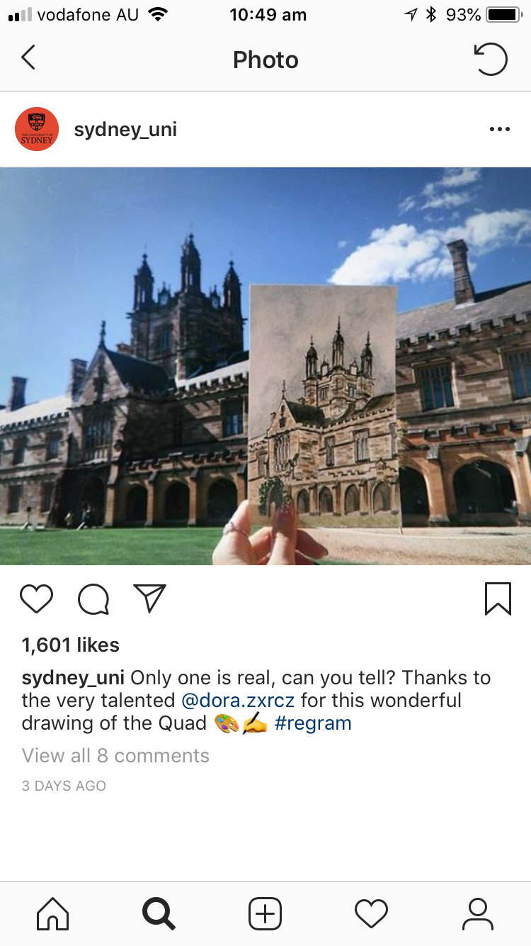 Instagram & Disrupt – Teaching@Sydney