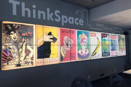 Digital wall in ThinkSpace