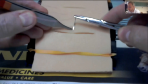 First person point of view suturing