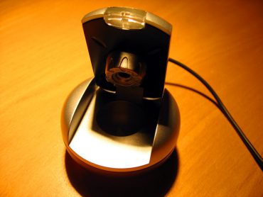 A webcam on a deak