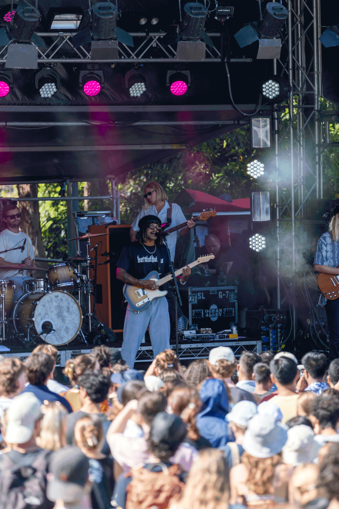 Ocean Alley playing during the Welcome Festival