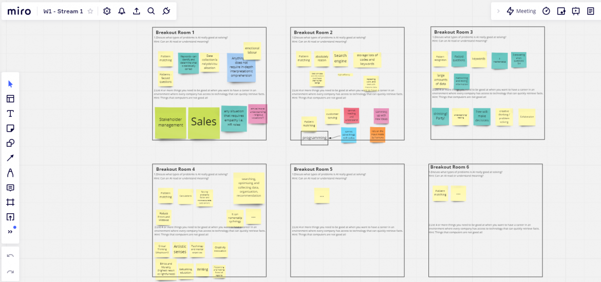 Using Miro for managing in-class group activities and fostering student ...