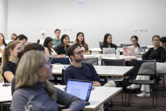Sydney students in tutorial. Copyright University of Sydney, 2025